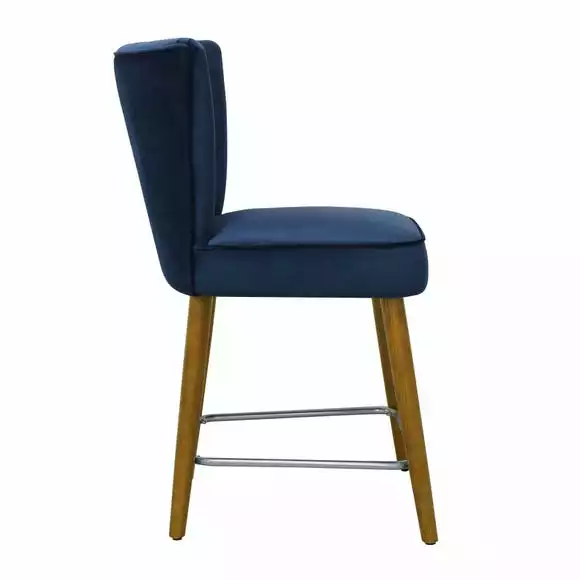 Dunelm Isla Velvet Bar Stool - Image 6