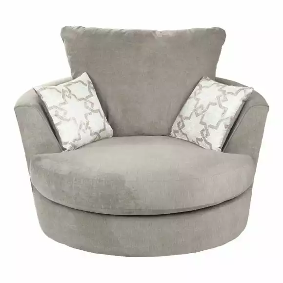 The Original Sofa Company Washington Brushed Chenille Swivel Chair - Image 3