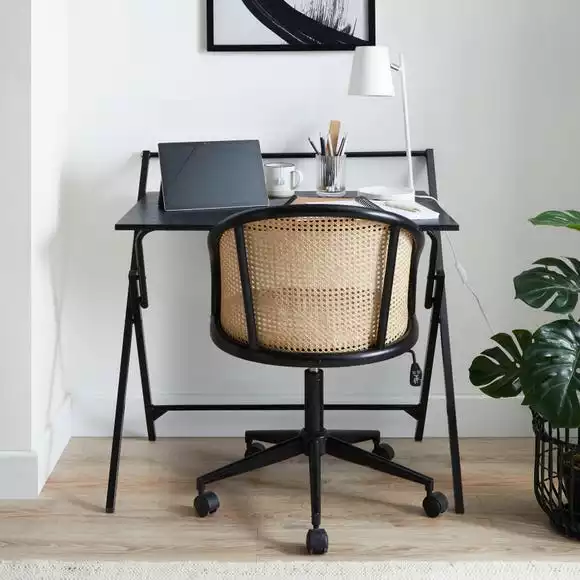 Dunelm Evelyn Black Folding Desk - Image 2