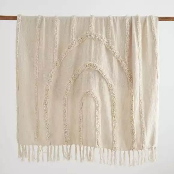 Dunelm Curves Tufted Throw - Image 2