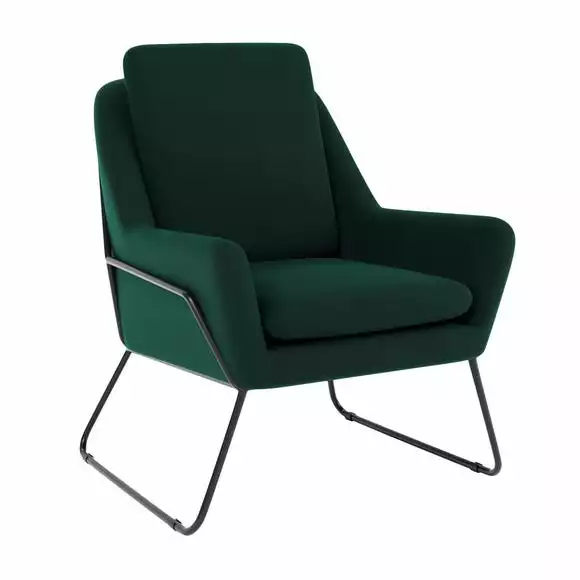 Dunelm Ferne II Velvet Accent Chair - Image 2