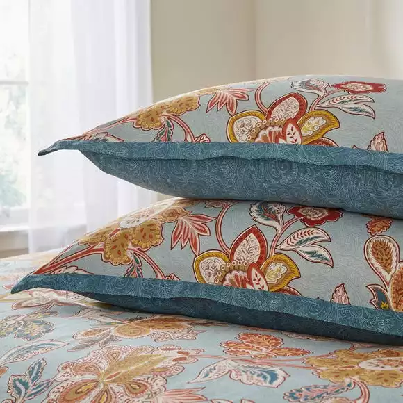 Dorma Samira 100% Cotton Oxford Pillowcase Pair - Image 2