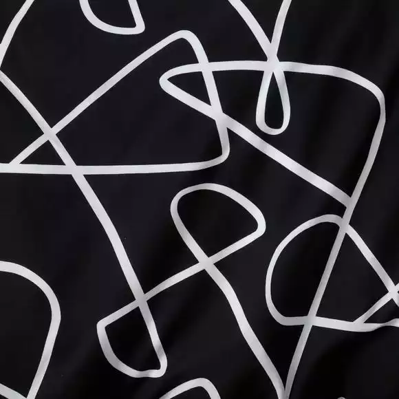 Dunelm Mono Curves Duvet Cover And Pillowcase Set - Image 3