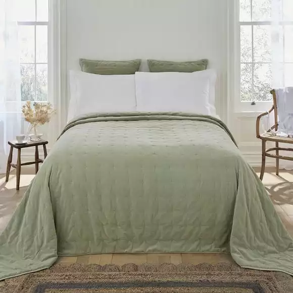 Dorma Adeena Sage Bedspread