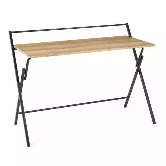 Dunelm Evelyn Oak Effect Wide Folding Desk - Image 5