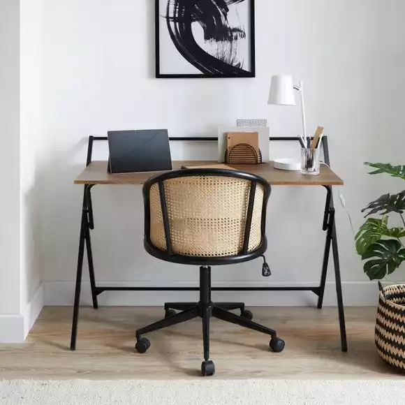 Dunelm Evelyn Rustic Wood Effect Wide Folding Desk - Image 3