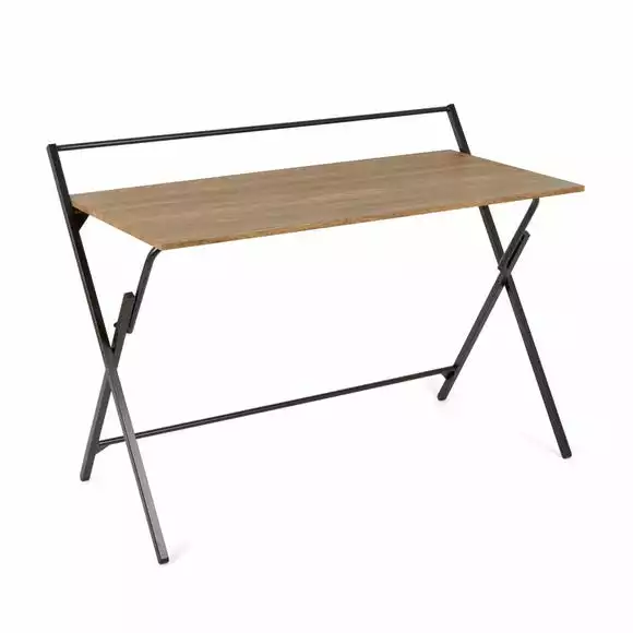 Dunelm Evelyn Rustic Wood Effect Wide Folding Desk - Image 4