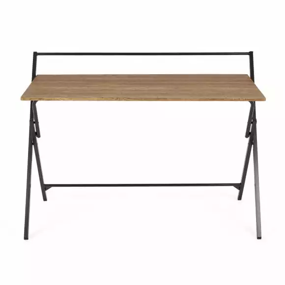 Dunelm Evelyn Rustic Wood Effect Wide Folding Desk - Image 5