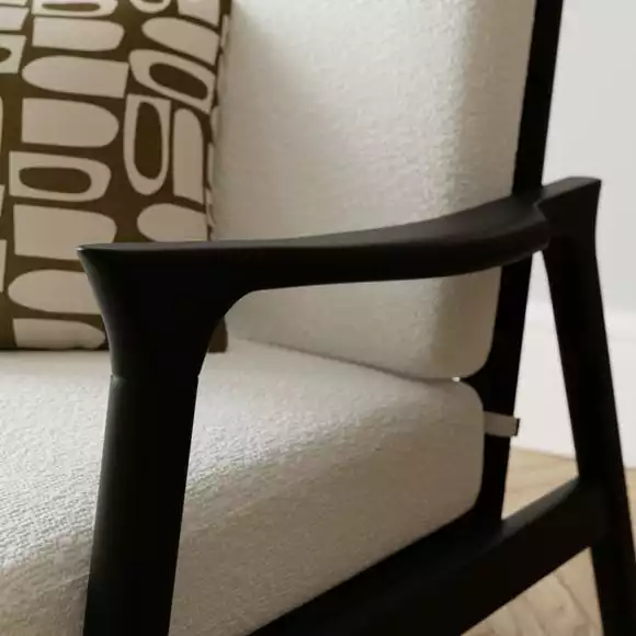 Dunelm Elements Maddox Boucle Accent Chair - Image 4