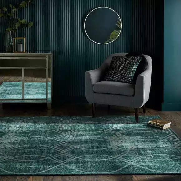 Dunelm Neris Luxe Chenille Rug