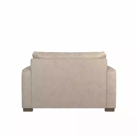 Dunelm Carson Antique Faux Leather Snuggle Chair - Image 5