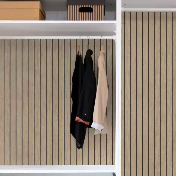 NuWallpaper Nu Wall Self Adhesive Wooden Panel Wall Natural Wallpaper - Image 6