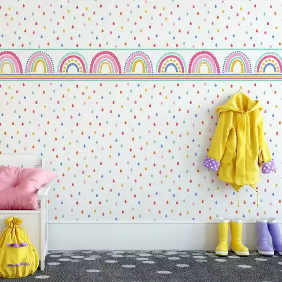 Dunelm Rainbow Wallpaper Border