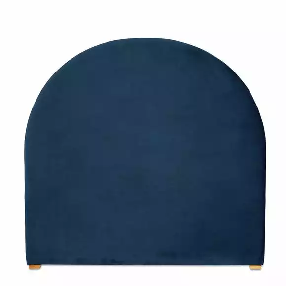 Dunelm Walter Faux Linen Headboard Folkstone Blue - Image 2