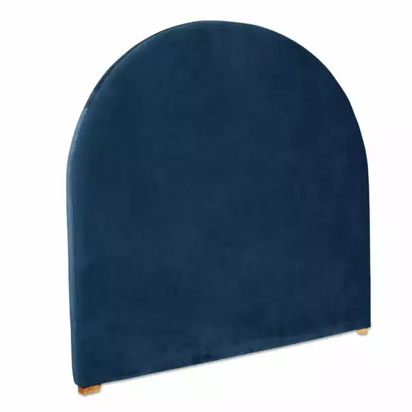 Dunelm Walter Faux Linen Headboard Folkstone Blue - Image 3