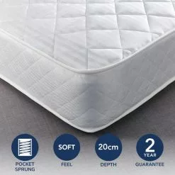 Dunelm Everyday 600 Pocket Sprung Mattress