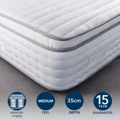 Hotel Memory Foam Pillow Top 2000 Pocket Sprung Mattress