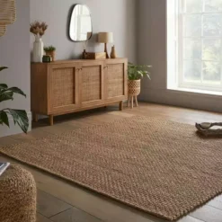 Dunelm Chunky Jute Square Rug
