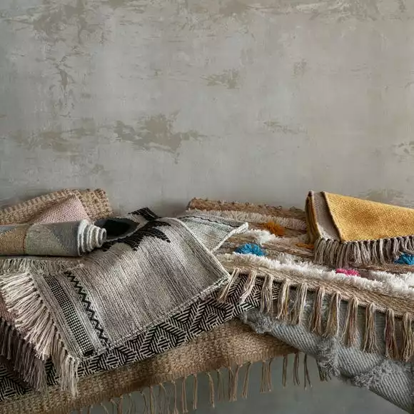 Dunelm Clio Jute Cotton Rug - Image 6