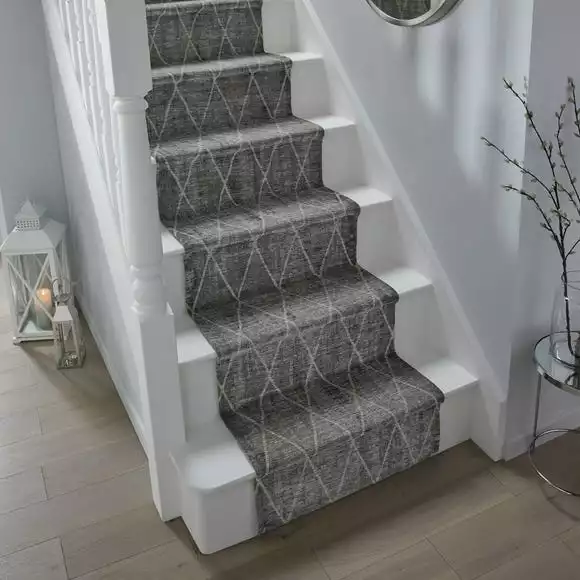 Dunelm Sheer Diamond Stair Runner