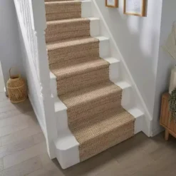 Dunelm Clio Jute Cotton Stair Runner