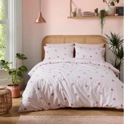Skinny Dip Peachy Pink Duvet Cover And Pillowcase Set