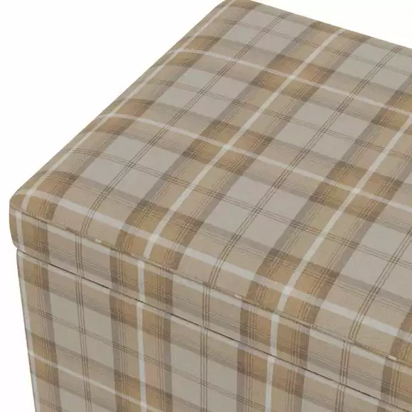 Dunelm Oswald Check Ottoman Storage Bench - Image 6