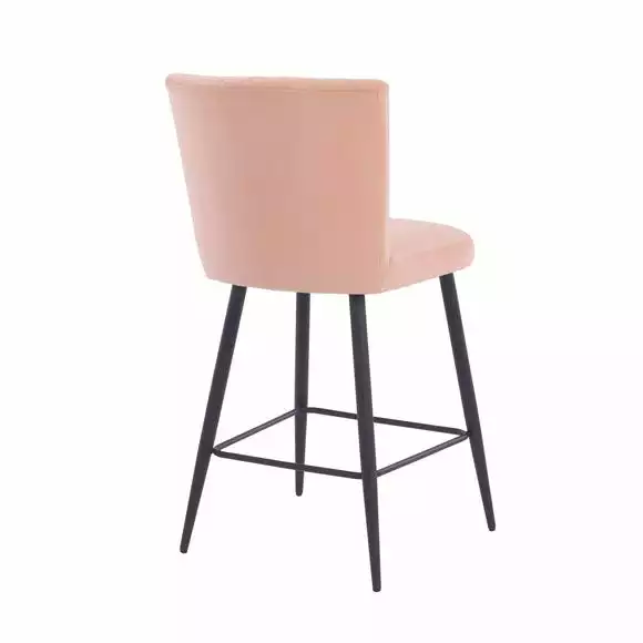 Dunelm Taylor Velvet Bar Stool - Image 4