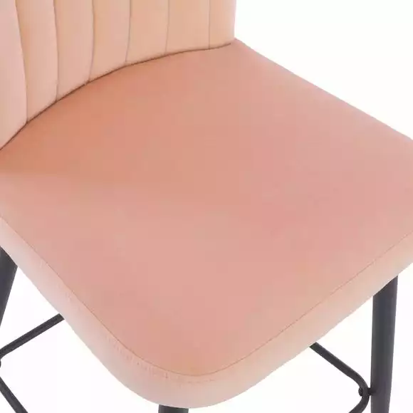 Dunelm Taylor Velvet Bar Stool - Image 6