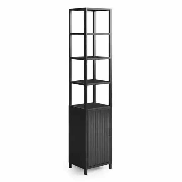 Dunelm Stannis Reeded Glass Tall Cabinet - Image 2