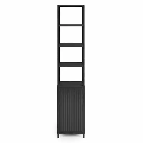 Dunelm Stannis Reeded Glass Tall Cabinet - Image 3