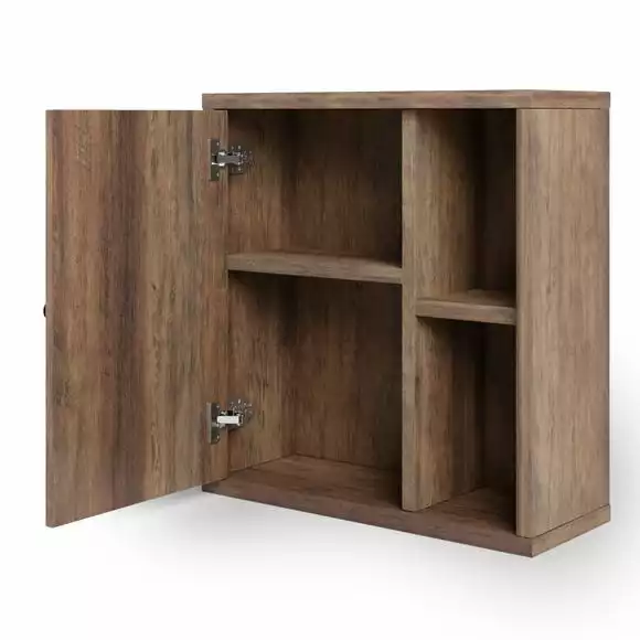 Dunelm Fulton Pine Effect Bathroom Wall Cabinet - Image 5