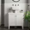 Dunelm Lynton White Compact Bathroom Under Sink Unit