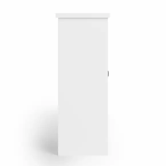 Dunelm Lynton White Compact Bathroom Wall Cabinet - Image 4