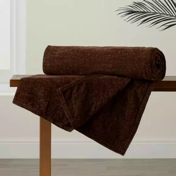 Dunelm Chenille 200cm X 200cm Throw - Image 5