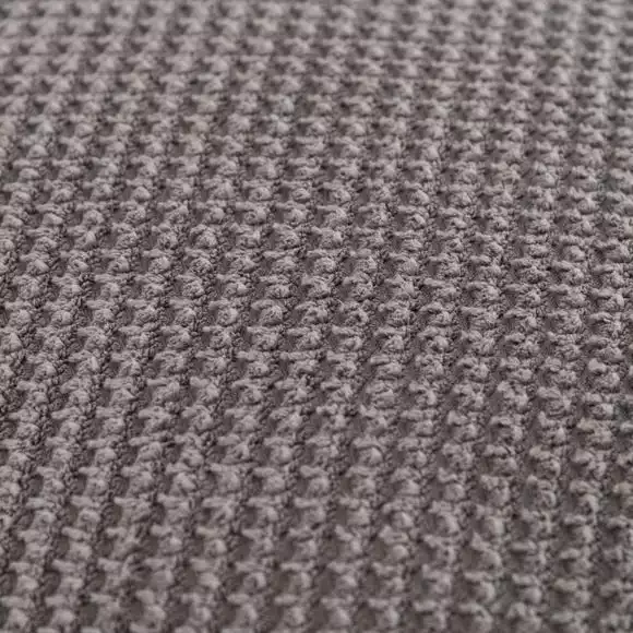 Dunelm Jenson Charcoal Waffle Pouffe - Image 4
