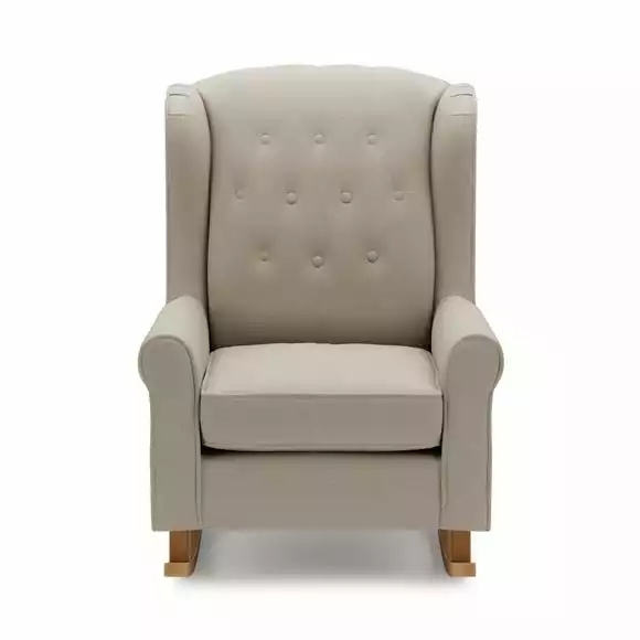 Dunelm Oswald Faux Wool Button Back Rocking Chair - Image 3