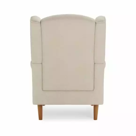 Dunelm Oswald Sandstone Sherpa Wingback Armchair - Image 5