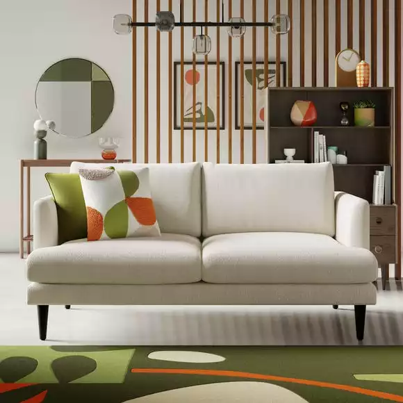 Dunelm Reuben Tonal Boucle 2 Seater Sofa