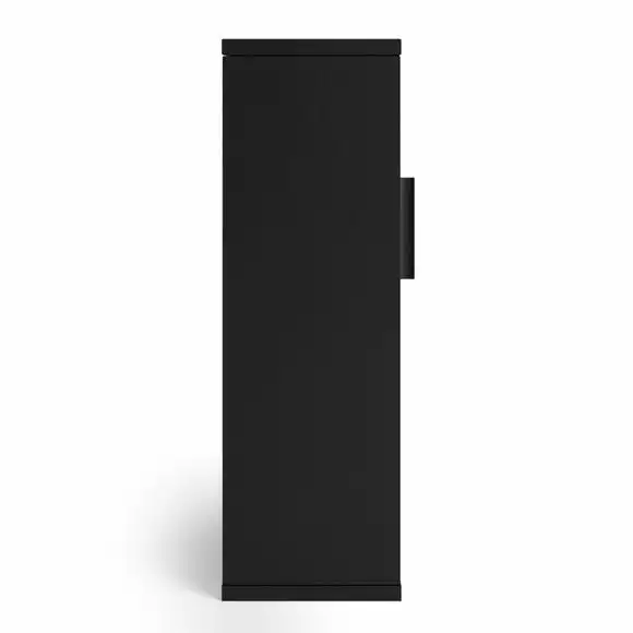 Dunelm Winslow Wall Cabinet Black Rattan - Image 4