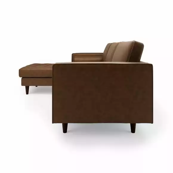 Dunelm Zoe Faux Leather Left Hand Corner Chaise - Image 4