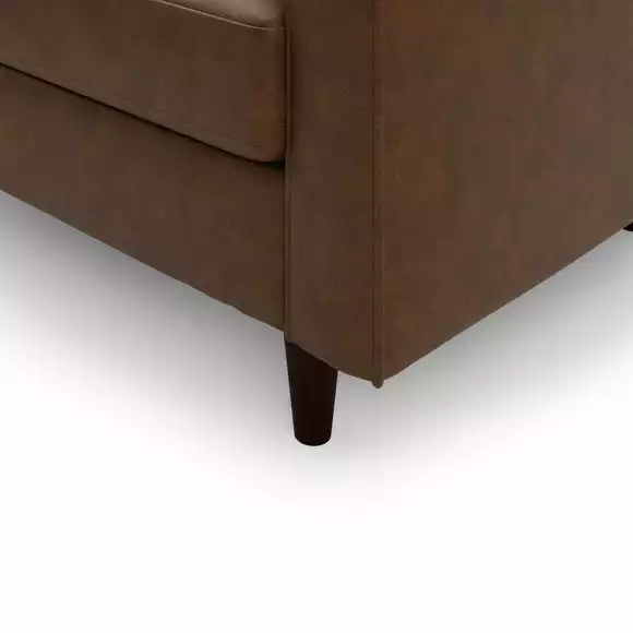 Dunelm Zoe Faux Leather Left Hand Corner Chaise - Image 6