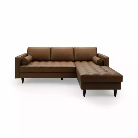 Dunelm Zoe Faux Leather Right Hand Corner Sofa - Image 3