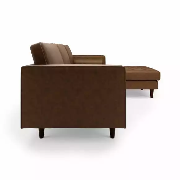 Dunelm Zoe Faux Leather Right Hand Corner Sofa - Image 4