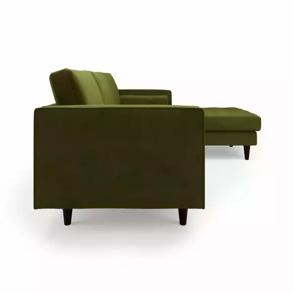 Dunelm Zoe Velvet Right Hand Corner Sofa - Image 4