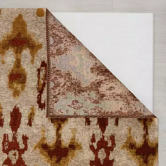 Dunelm Luxe Ikat Chenille Flatweave Rug - Image 5