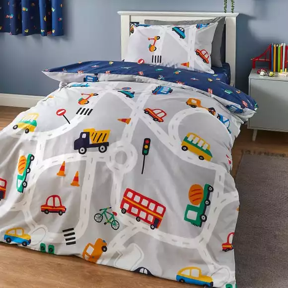 Dunelm Transport Duvet Cover And Pillowcase Set