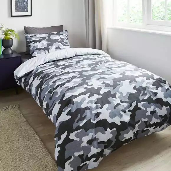 Dunelm Camo Duvet Cover And Pillowcase Twin Pack Set - Image 3