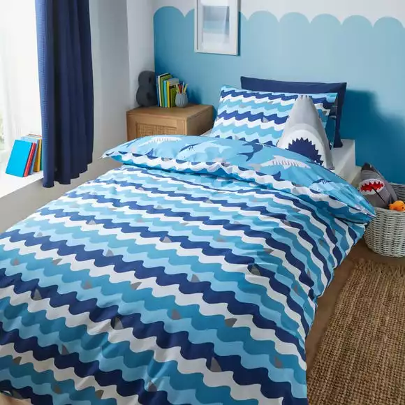 Dunelm Sharks Duvet Cover And Pillowcase Set - Image 2