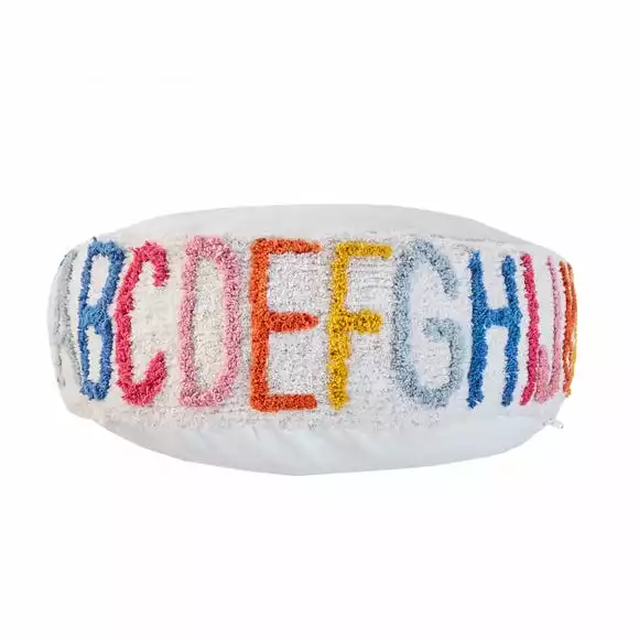 Dunelm Kid's Tufted Alphabet Pouffe - Image 3